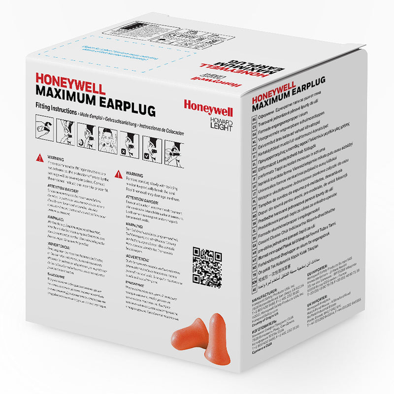 Nút bịt tai chống ồn, loại có dây Honeywell MAX-30 chất liệu Foam mềm