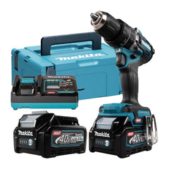 HP002GD201: Thân máy + Sạc nhanh(DC40RA) + 2 pin 2.5Ah(BL4025)  + Thùng Makpac số 2(821550-0)