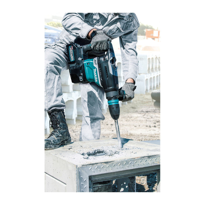 Máy khoan bê tông Makita HR005G dùng Pin 40Vmax XGT, đuôi gài SDS-Max công nghệ AFT, AVT, AWS
