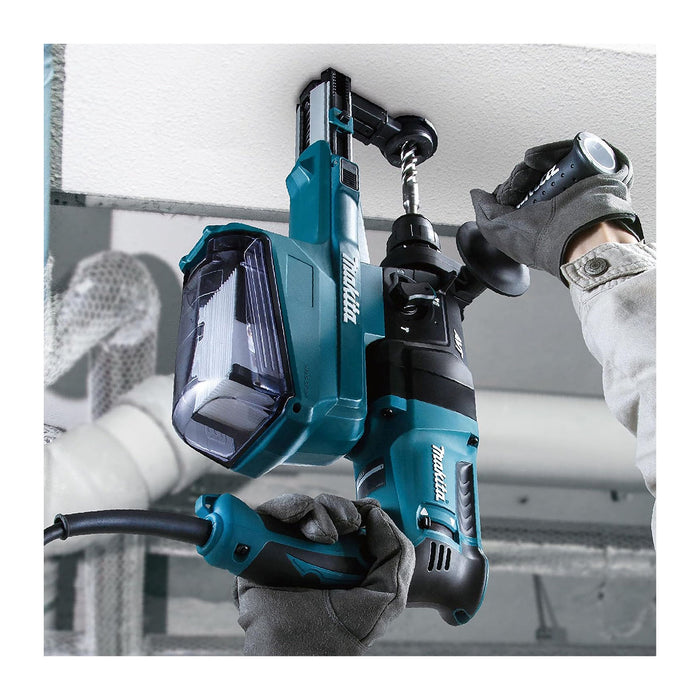 Máy khoan bê tông 3 chức năng Makita HR2651 công suất 800W đuôi gài SDS-Plus, đi kèm hệ thống hút bụi, công nghệ chống rung AVT