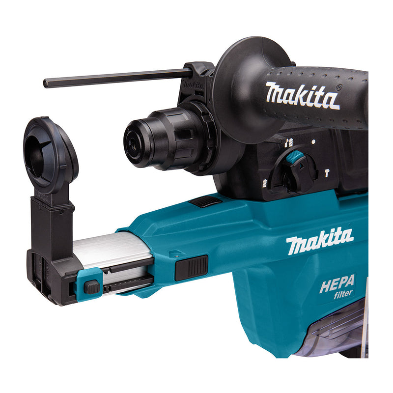 Máy khoan bê tông 3 chức năng Makita HR2653 công suất 800W đuôi gài SDS-Plus, đi kèm hệ thống hút bụi, công nghệ chống rung AVT