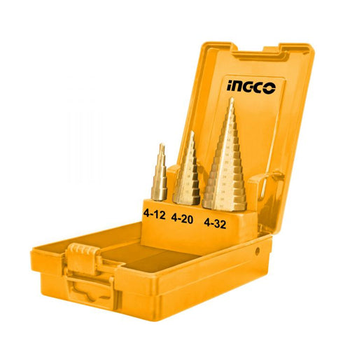 Bộ 3 mũi khoan chóp nón INGCO AKSDS0301