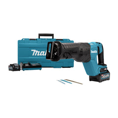 JR001GM201: Thân máy, 2 pin 4.0Ah (BL4040), sạc nhanh (DC40RA), Vali