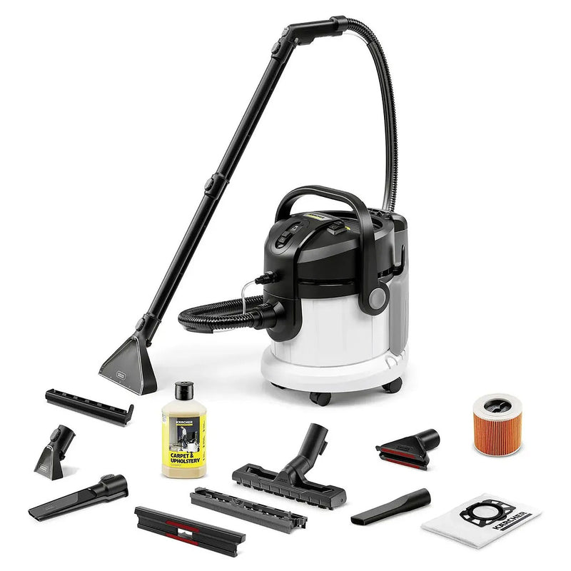 Máy giặt thảm tích hợp hút bụi Karcher SE 4 công suất 1000W, dung tích 4L ( Hút khô, nước & vệ sinh thảm )