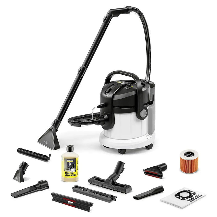 Máy giặt thảm tích hợp hút bụi Karcher SE 4 công suất 1000W, dung tích 4L ( Hút khô, nước & vệ sinh thảm )