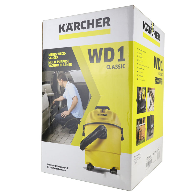 Máy hút bụi Karcher WD 1 Classic công suất 1200W, lực hút 180mbar, dung tích 15L ( Hút khô & nước )