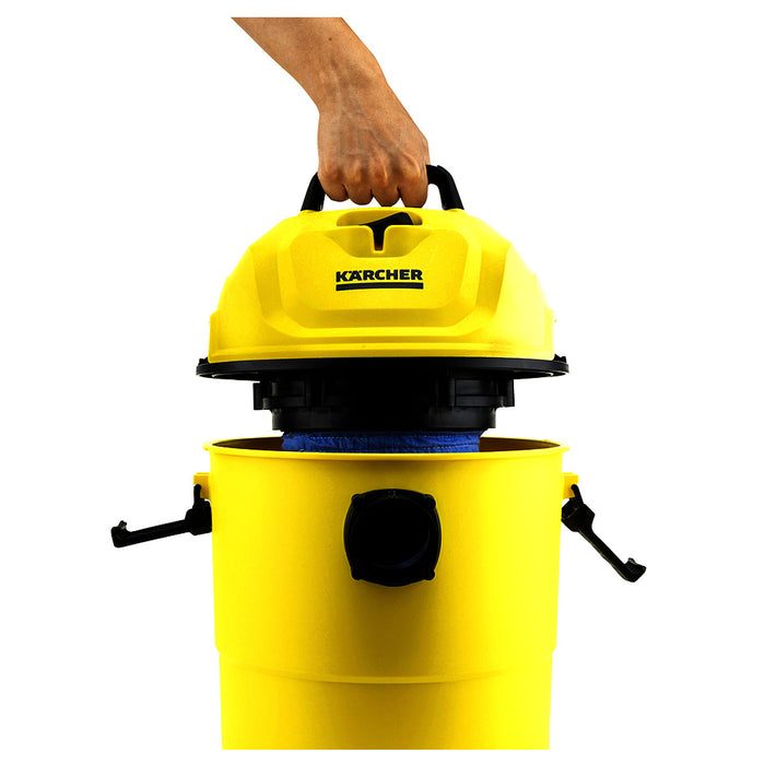 Máy hút bụi Karcher WD 1 Classic công suất 1200W, lực hút 180mbar, dung tích 15L ( Hút khô & nước )