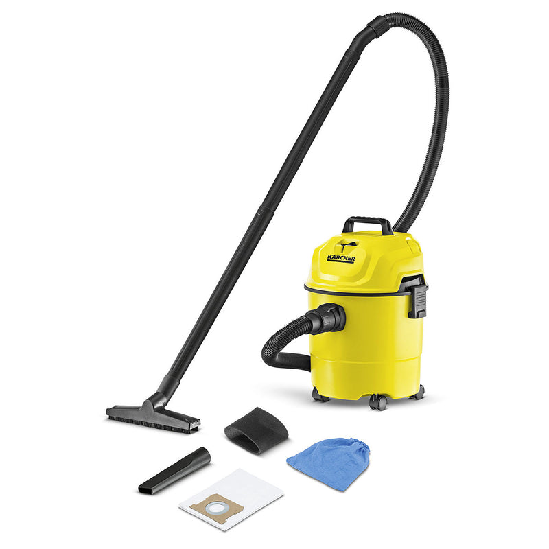 Máy hút bụi Karcher WD 1 Classic công suất 1200W, lực hút 180mbar, dung tích 15L ( Hút khô & nước )