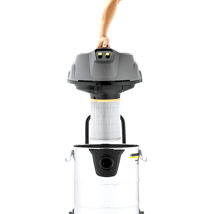 Máy hút bụi, dòng công nghiệp Karcher NT 70/2 Me Classic công suất 2300W, lực hút 225mbar, dung tích 70L ( Hút khô & nước )