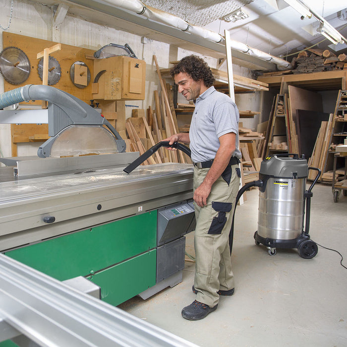 Máy hút bụi, dòng công nghiệp Karcher NT 90/2 Me Classic công suất 2300W, lực hút 225mbar, dung tích 90L ( Hút khô & nước )