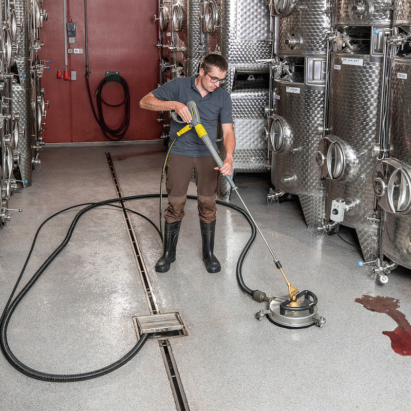 Đầu phun xịt rửa áp lực cao, chuyên vệ sinh sàn, chất liệu Inox Karcher FR 30 ME