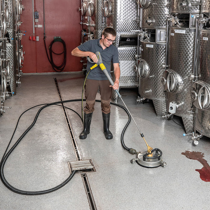 Đầu phun xịt rửa áp lực cao, chuyên vệ sinh sàn, chất liệu Inox Karcher FR 30 ME