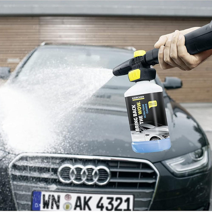 Đầu phun tạo bọt kết nối nhanh kèm dung dịch tẩy rửa đa năng 3 trong 1 Karcher Connect 'n' Clean FJ 10