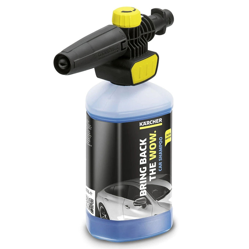Đầu phun tạo bọt kết nối nhanh kèm dung dịch tẩy rửa đa năng 3 trong 1 Karcher Connect 'n' Clean FJ 10