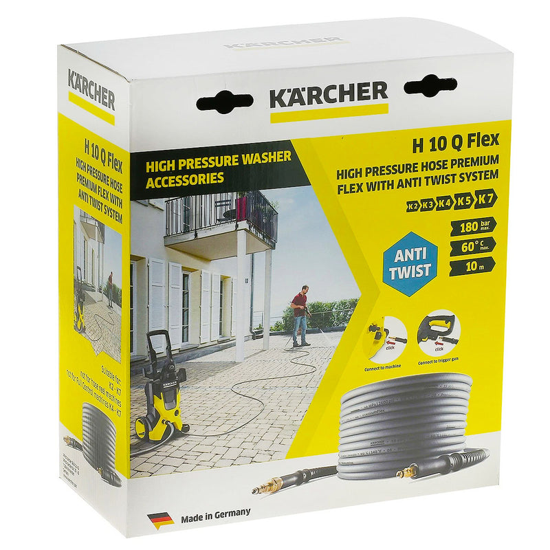 Dây áp lực cao chống xoắn, kết nối nhanh Karcher H 10 Q PremiumFlex Anti-Twist chiều dài 10m