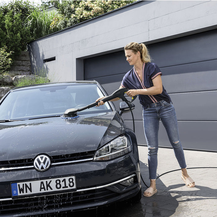 Đầu phun xịt rửa áp lực cao dạng bàn chải xoay tròn chất liệu sợi dệt microfibre mềm Karcher WB 120 Car & Bike