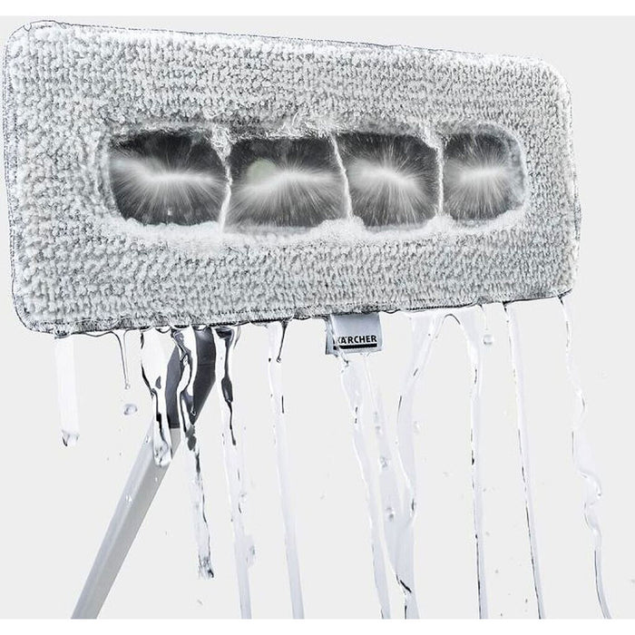 Bộ cần phun xịt rửa kéo dài và bàn vệ sinh kính Karcher 2.644-249.0 chiều dài tối đa 3.7m