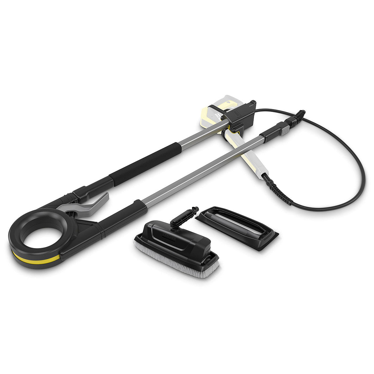 Bộ cần phun xịt rửa kéo dài và bàn vệ sinh kính Karcher 2.644-249.0 chiều dài tối đa 3.7m