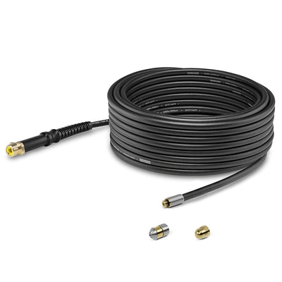 Dây thông tắc đường ống, dùng cho máy xịt rửa áp lực cao Karcher chiều dài từ 7.5m - 15m