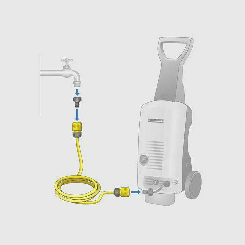 Bộ dây ống nước cấp cho máy xịt rửa áp lực cao, kèm đầu nối Karcher 2.645-156.0 chiều dài dây 10m