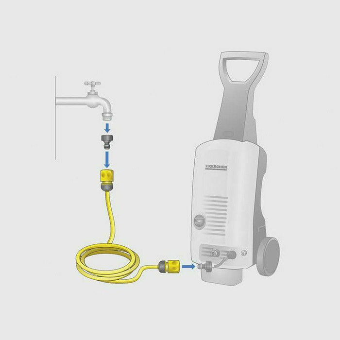 Bộ dây ống nước cấp cho máy xịt rửa áp lực cao, kèm đầu nối Karcher 2.645-156.0 chiều dài dây 10m