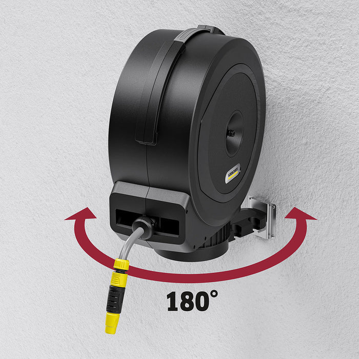 Bộ dây nước kèm hộp lưu trữ treo tường, thu dây tự động Karcher HBX 4.20 chiều dài dây 20m