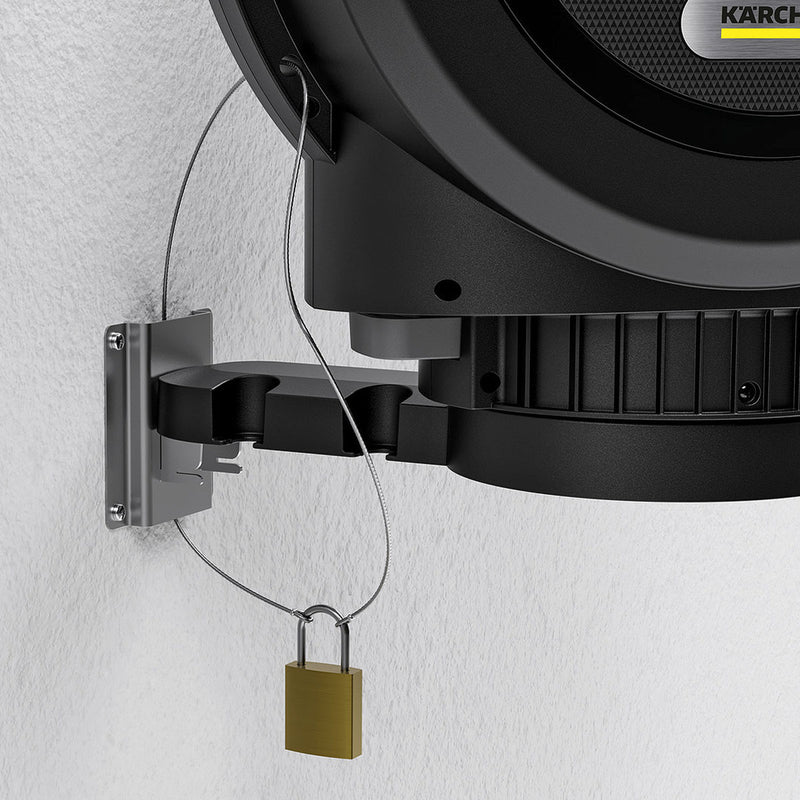 Bộ dây nước kèm hộp lưu trữ treo tường, thu dây tự động Karcher HBX 5 Automatic chiều dài dây từ 25m - 35m