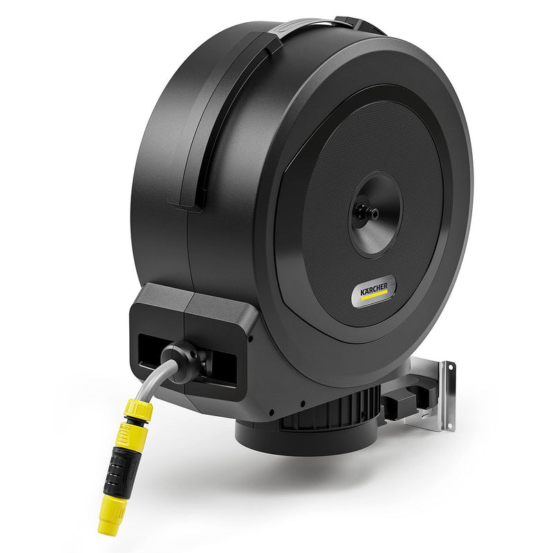 Bộ dây nước kèm hộp lưu trữ treo tường, thu dây tự động Karcher HBX 5 Automatic chiều dài dây từ 25m - 35m