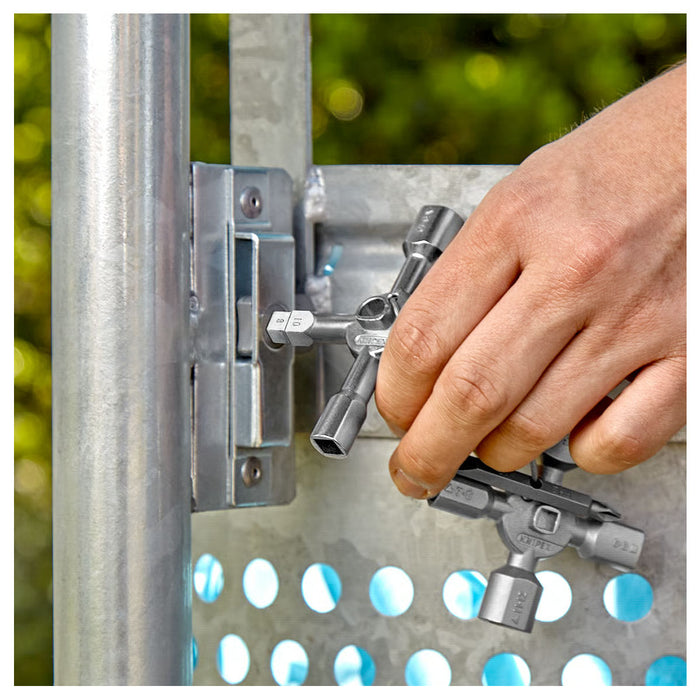 Bộ chìa khóa đa năng, chuyên dùng mở tủ điện công nghiệp TwinKey KNIPEX 00 11 01 chiều dài 92mm