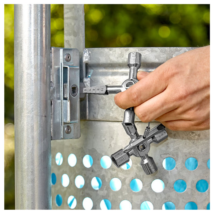 Bộ chìa khóa đa năng, chuyên dùng mở tủ điện công nghiệp TwinKey KNIPEX 00 11 01 chiều dài 92mm