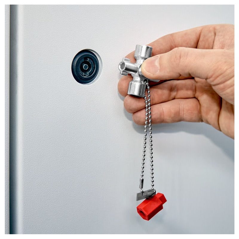 Bộ chìa khóa đa năng, chuyên dùng mở tủ điện công nghiệp KNIPEX 00 11 02 chiều dài 44mm