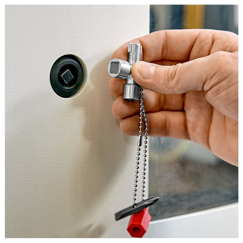 Bộ chìa khóa đa năng, chuyên dùng mở tủ điện công nghiệp KNIPEX 00 11 02 chiều dài 44mm