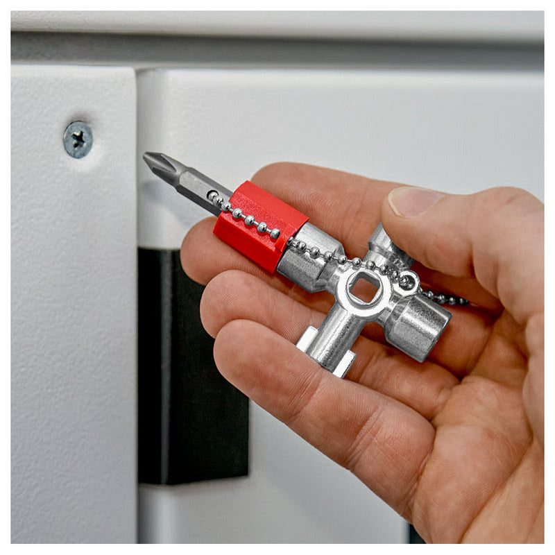 Bộ chìa khóa đa năng, chuyên dùng mở tủ điện công nghiệp KNIPEX 00 11 02 chiều dài 44mm