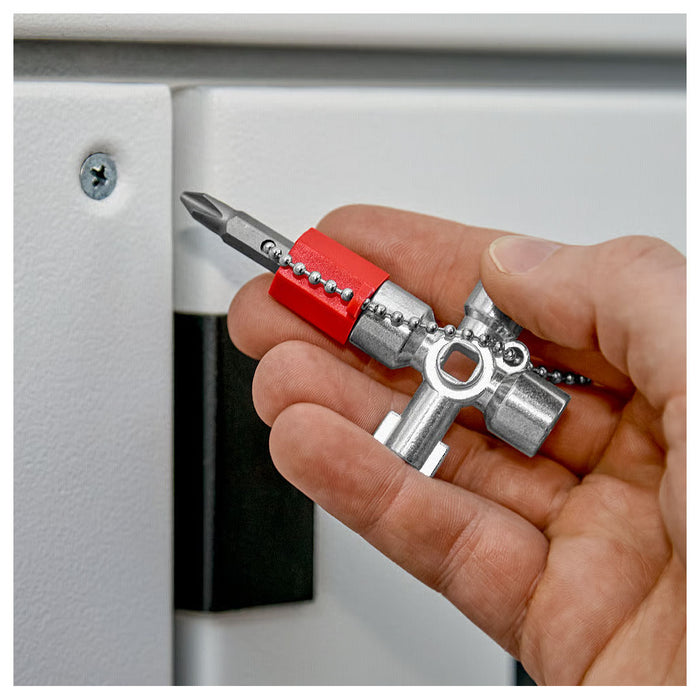 Bộ chìa khóa đa năng, chuyên dùng mở tủ điện công nghiệp KNIPEX 00 11 02 chiều dài 44mm
