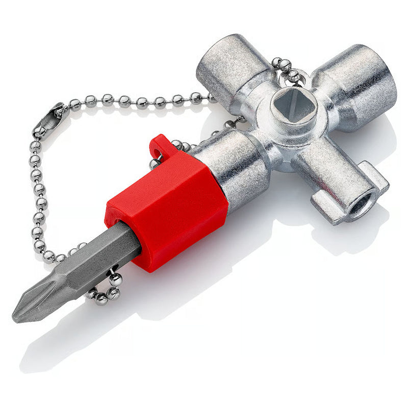 Bộ chìa khóa đa năng, chuyên dùng mở tủ điện công nghiệp KNIPEX 00 11 02 chiều dài 44mm