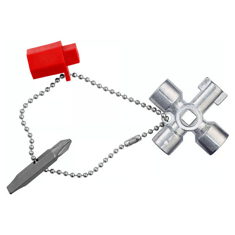 Bộ chìa khóa đa năng, chuyên dùng mở tủ điện công nghiệp KNIPEX 00 11 02 chiều dài 44mm