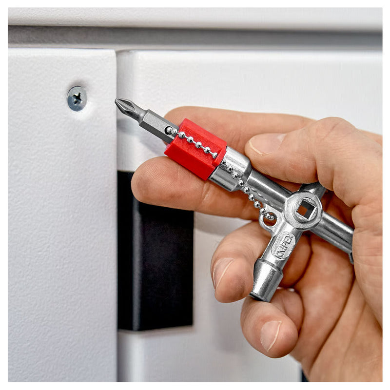 Bộ chìa khóa đa năng, chuyên dùng mở tủ điện công nghiệp KNIPEX 00 11 03 chiều dài 76mm