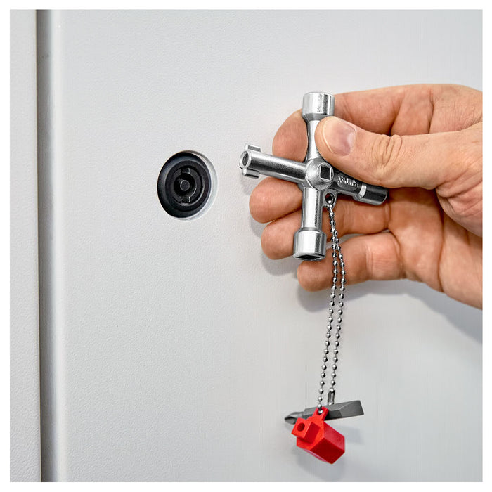 Bộ chìa khóa đa năng, chuyên dùng mở tủ điện công nghiệp KNIPEX 00 11 03 chiều dài 76mm