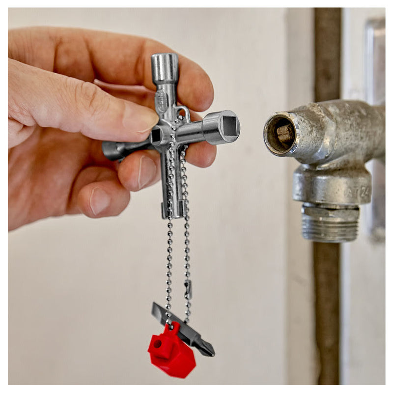 Bộ chìa khóa đa năng, chuyên dùng mở tủ điện công nghiệp KNIPEX 00 11 03 chiều dài 76mm