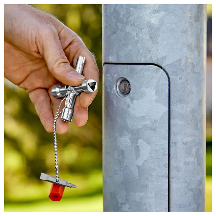 Bộ chìa khóa đa năng, chuyên dùng mở tủ điện công nghiệp KNIPEX 00 11 03 chiều dài 76mm