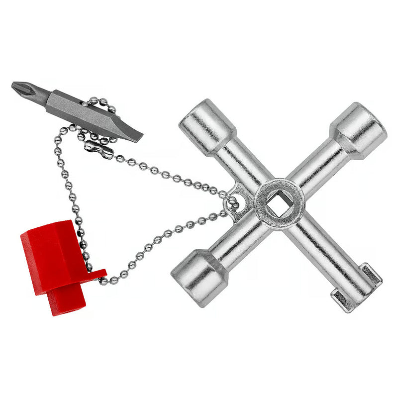 Bộ chìa khóa đa năng, chuyên dùng mở tủ điện công nghiệp KNIPEX 00 11 03 chiều dài 76mm