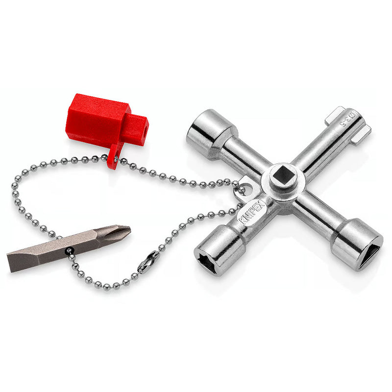 Bộ chìa khóa đa năng, chuyên dùng mở tủ điện công nghiệp KNIPEX 00 11 03 chiều dài 76mm
