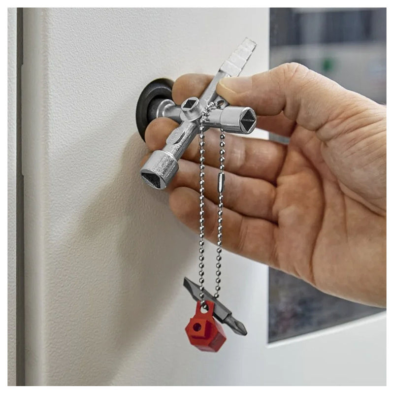Bộ chìa khóa đa năng, chuyên dùng mở tủ điện công nghiệp KNIPEX 00 11 04 chiều dài 89mm