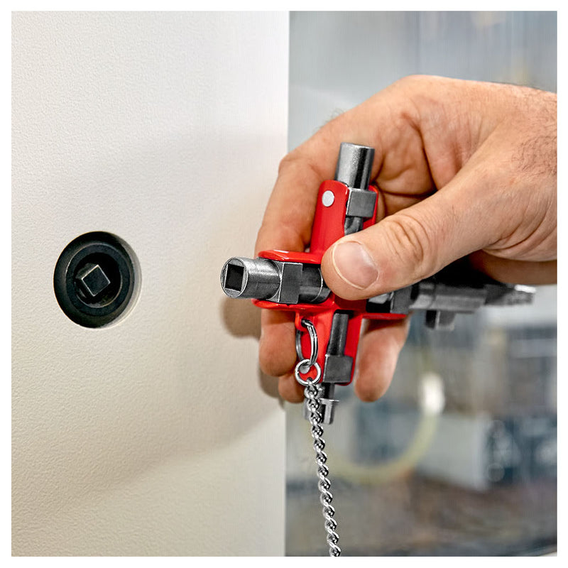 Bộ chìa khóa đa năng, chuyên dùng mở tủ điện công nghiệp KNIPEX 00 11 06 V01 chiều dài 96mm
