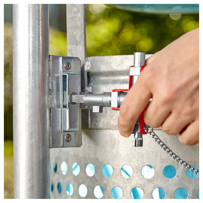 Bộ chìa khóa đa năng, chuyên dùng mở tủ điện công nghiệp KNIPEX 00 11 06 V01 chiều dài 96mm