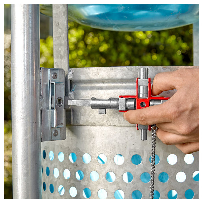 Bộ chìa khóa đa năng, chuyên dùng mở tủ điện công nghiệp KNIPEX 00 11 06 V01 chiều dài 96mm