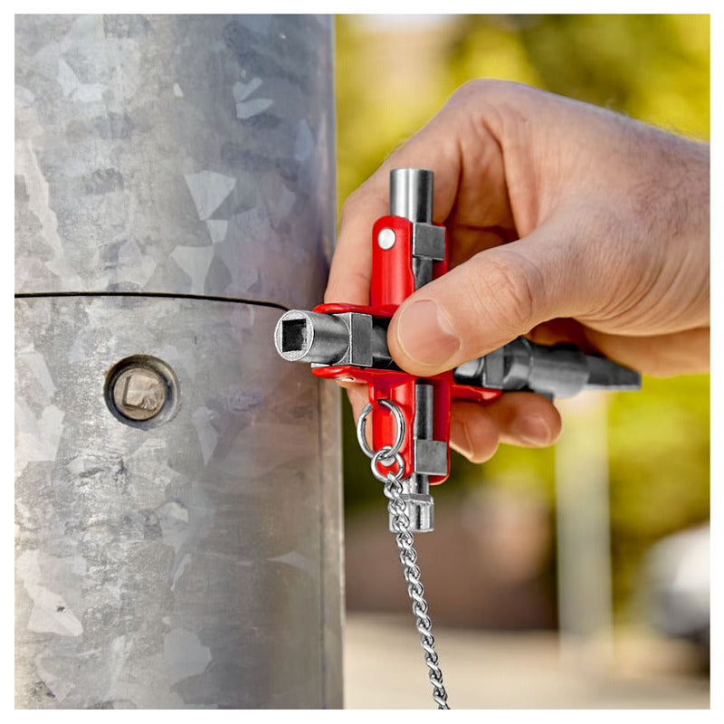 Bộ chìa khóa đa năng, chuyên dùng mở tủ điện công nghiệp KNIPEX 00 11 06 V01 chiều dài 96mm