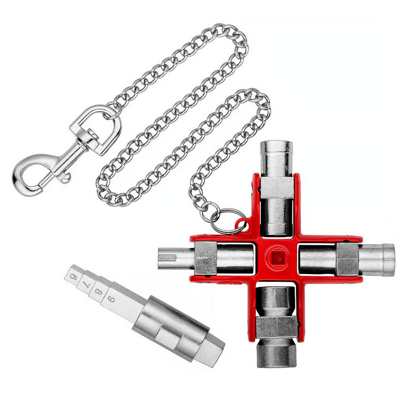 Bộ chìa khóa đa năng, chuyên dùng mở tủ điện công nghiệp KNIPEX 00 11 06 V01 chiều dài 96mm