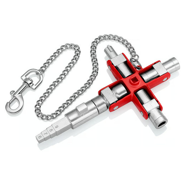 Bộ chìa khóa đa năng, chuyên dùng mở tủ điện công nghiệp KNIPEX 00 11 06 V01 chiều dài 96mm