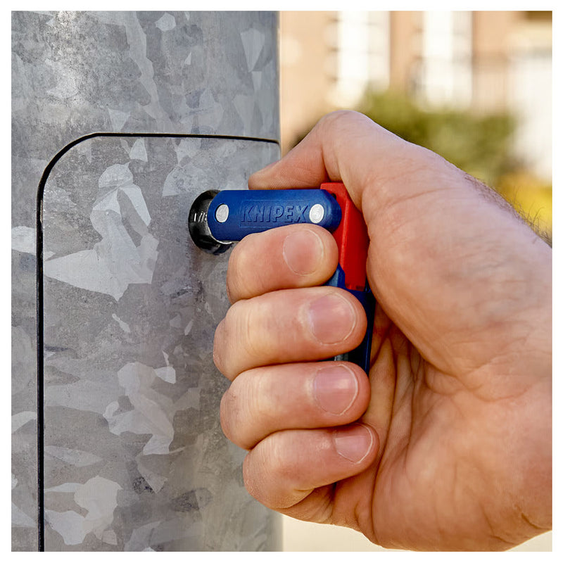 Bộ chìa khóa đa năng, chuyên dùng mở tủ điện công nghiệp KNIPEX 00 11 06 V03 chiều dài 62mm